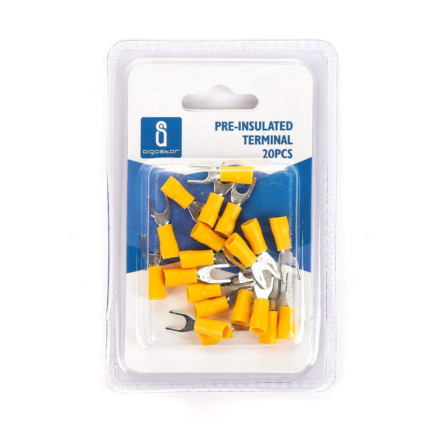 SV1.25-4 Yellow pre-insulated terminal (20 pcs/blister) Ideal for ensuring safe and efficient electrical connections. Heavy duty, easy to use electrical projects.