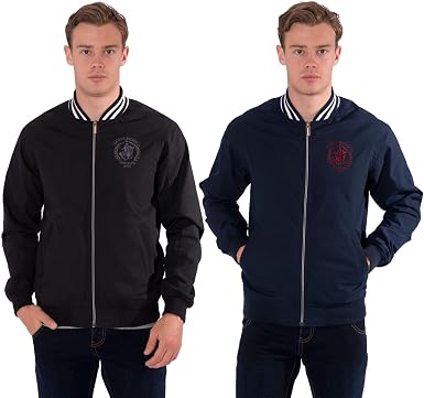 Santa Monica Polo Club - Chaqueta - Bomber Jacket - para Hombre Azul Azul  Marino Oscuro Large: Amazon.es: Ropa