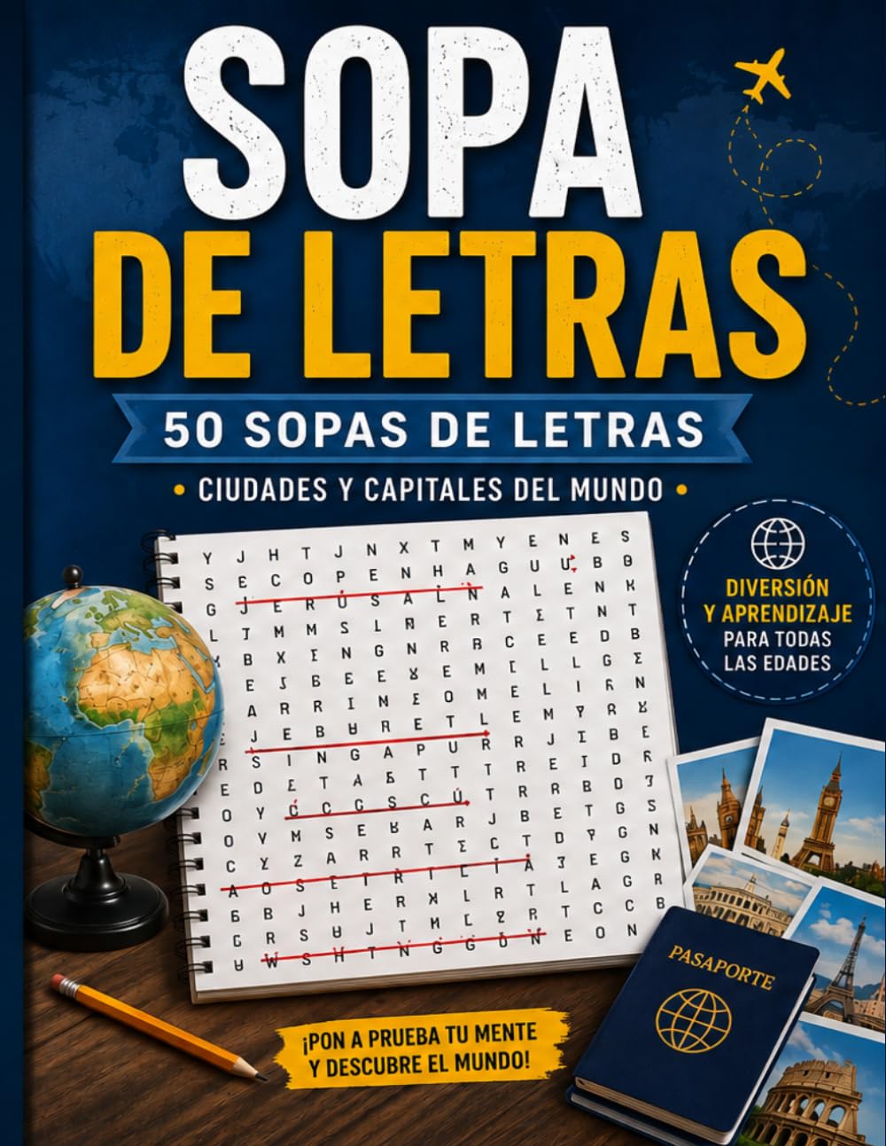 Sopa de Letras: Países y Capitales