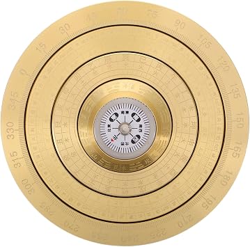 Portable Chinese Feng Shui Compass Mini Traditional Bagua Luo Pan Handheld Metal Design for Home and Outdoor Use Ancient Chinese Cultural Tool