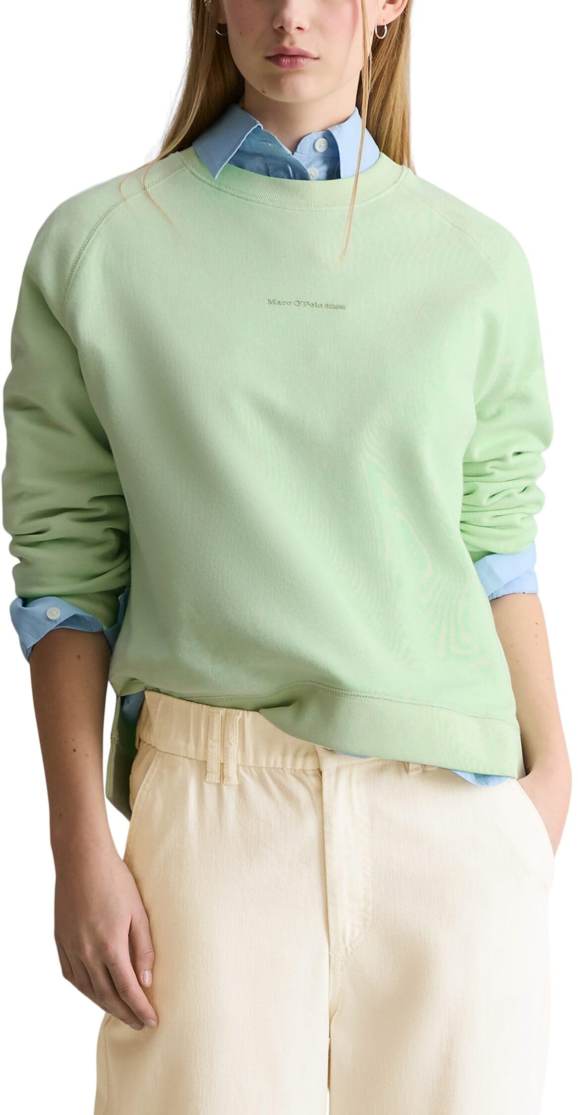Marc OߴPolo Denim Damen Sweatshirt aus Bio-Baumwolle mit Raglanärmeln