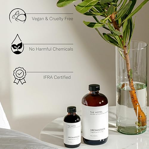 Miniatura 5 de AromaTech The Hotel Premium Aroma Oil Fragancia elevada y lujosa para el hogar con notas de lavanda, cítricos y melocotón jugoso para difusores de