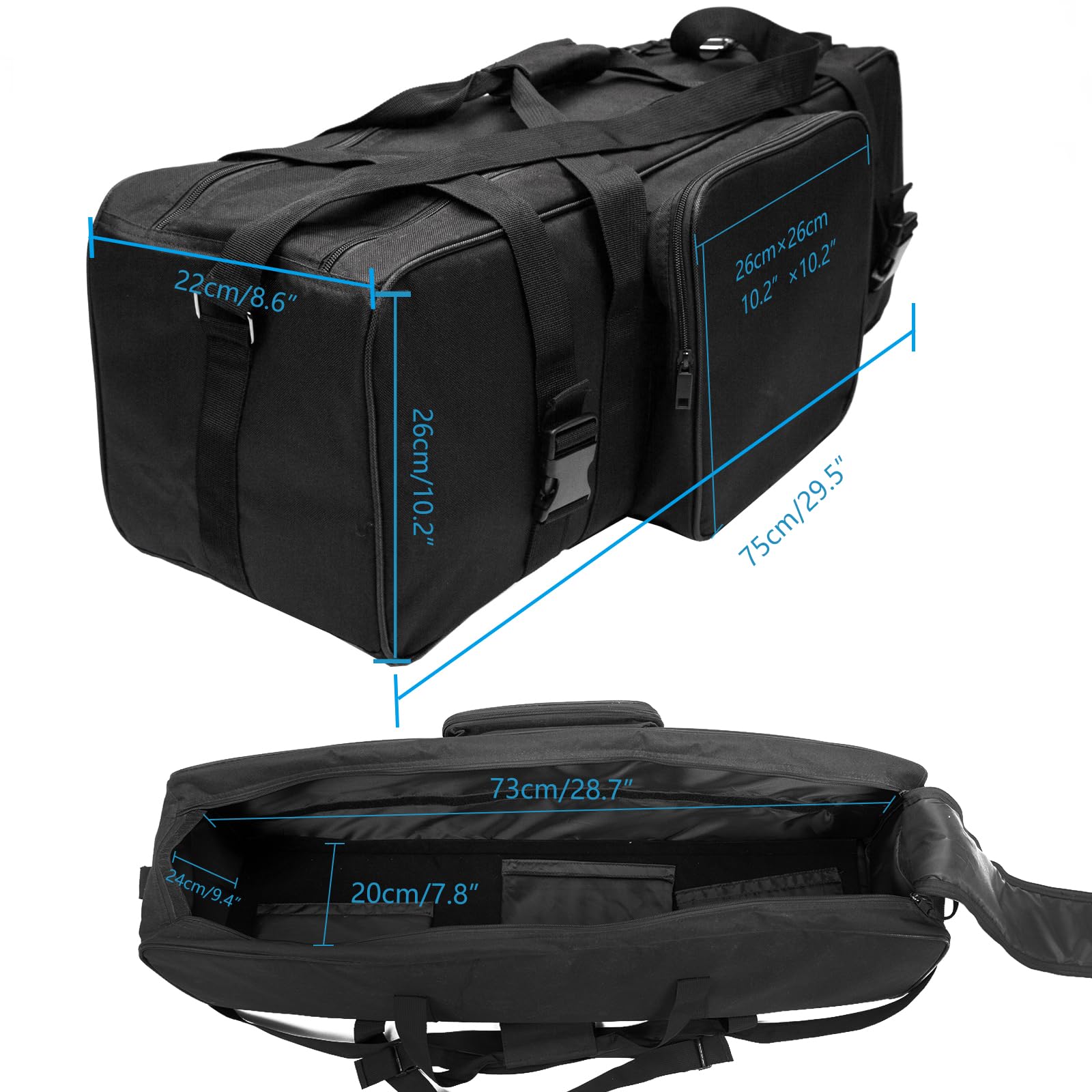 Juego de iluminación para estudio fotográfico, mandarín Fresnel, foco de tungsteno, 300 W, regulador de intensidad, interruptor de luz, lámpara halógena, bolsa de trípode, filtro de gelatina y