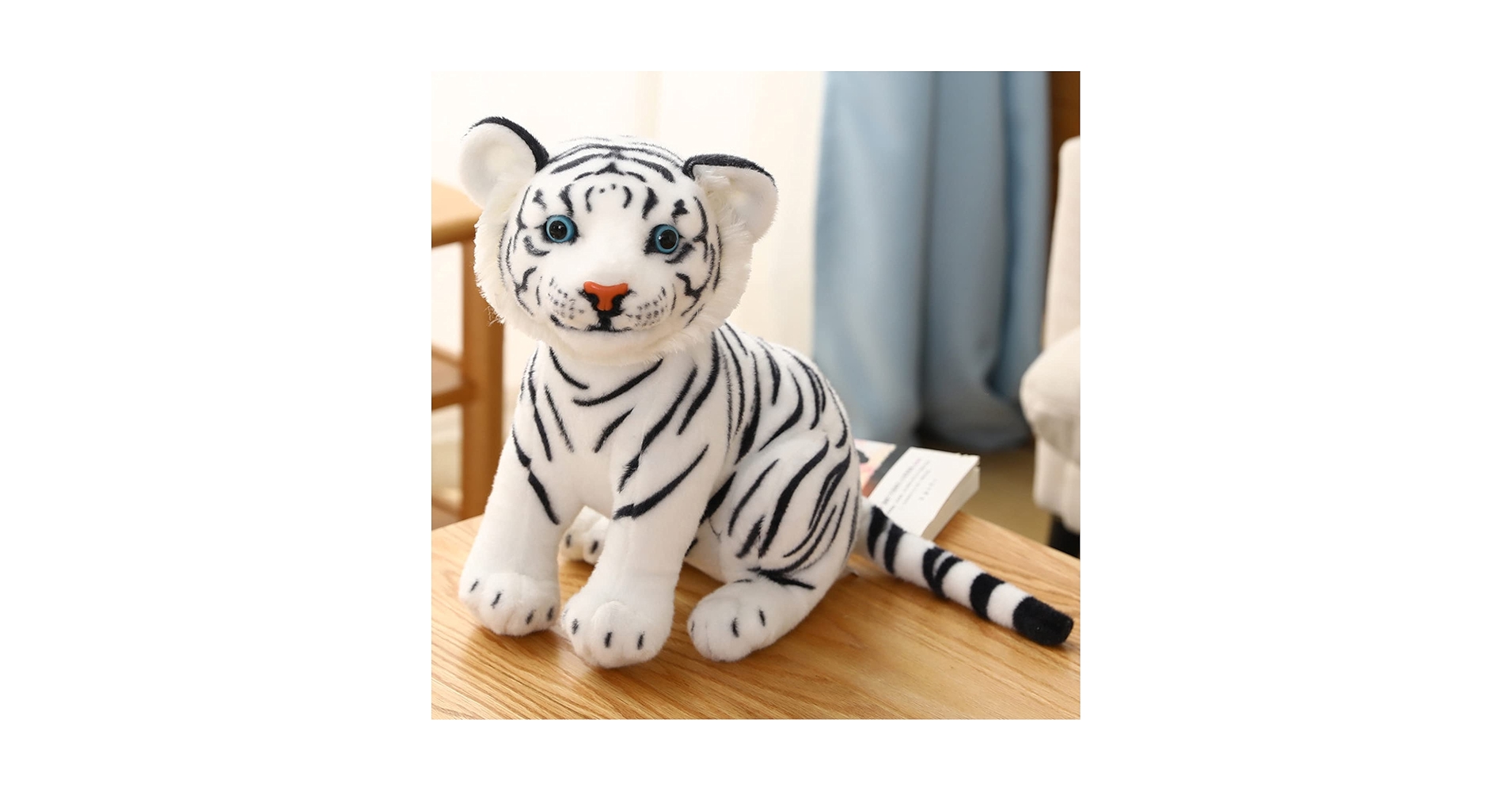 Amazon.co.jp: リアル動物ぬいぐるみ 白虎ぬいぐるみ 特大 トラ
