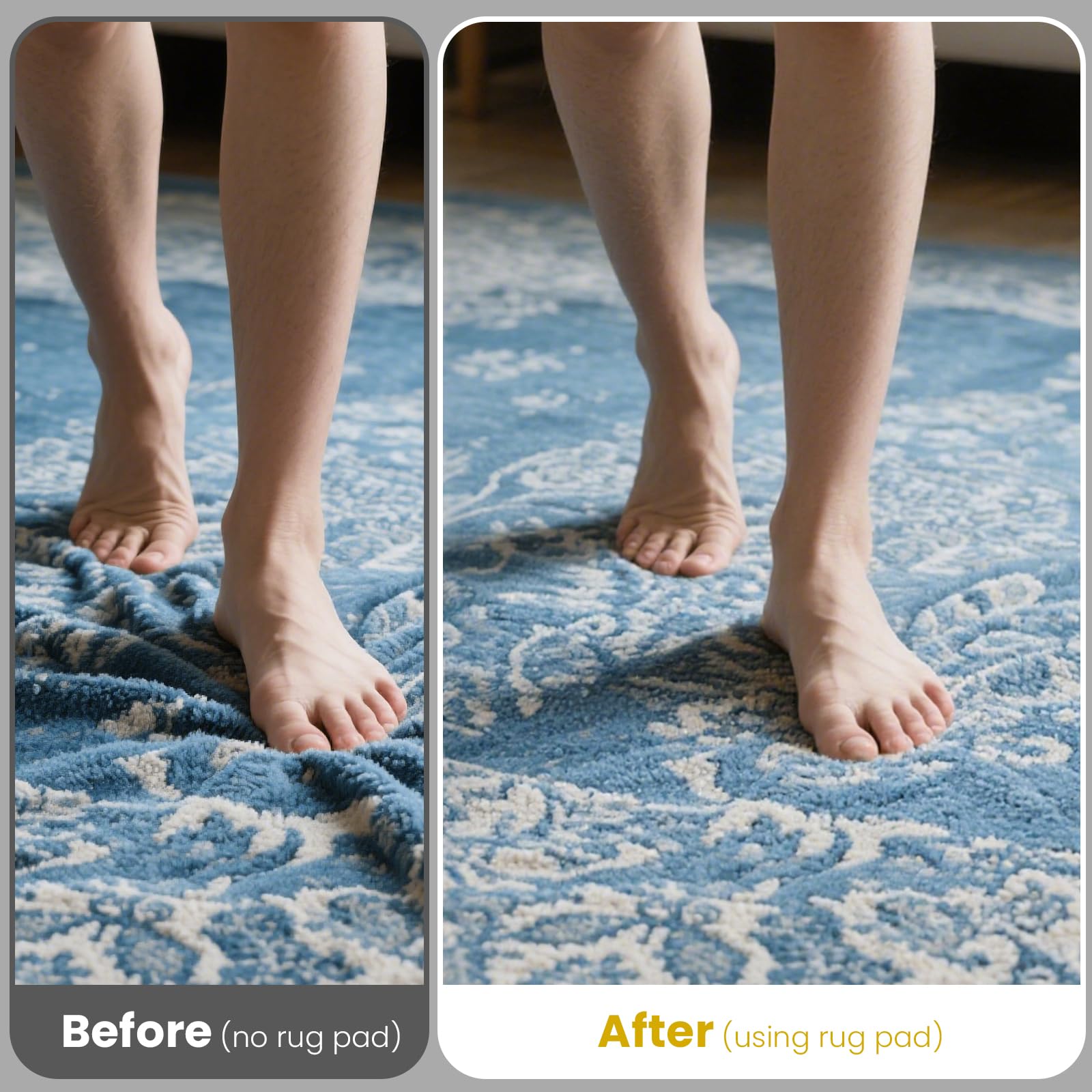Tapis antidérapant épais multifonction à découper pour tapis, tiroirs et étagères, sous-tapis antidérapant pour sols stratifiés et bois - 120 x 180 cm