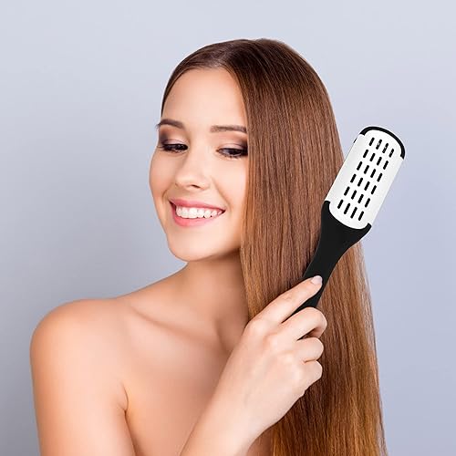 Miniatura 5 de Aethland Cepillo de cerdas de jabalí de doble cara y peine alisador de cabello para alisar y peinar