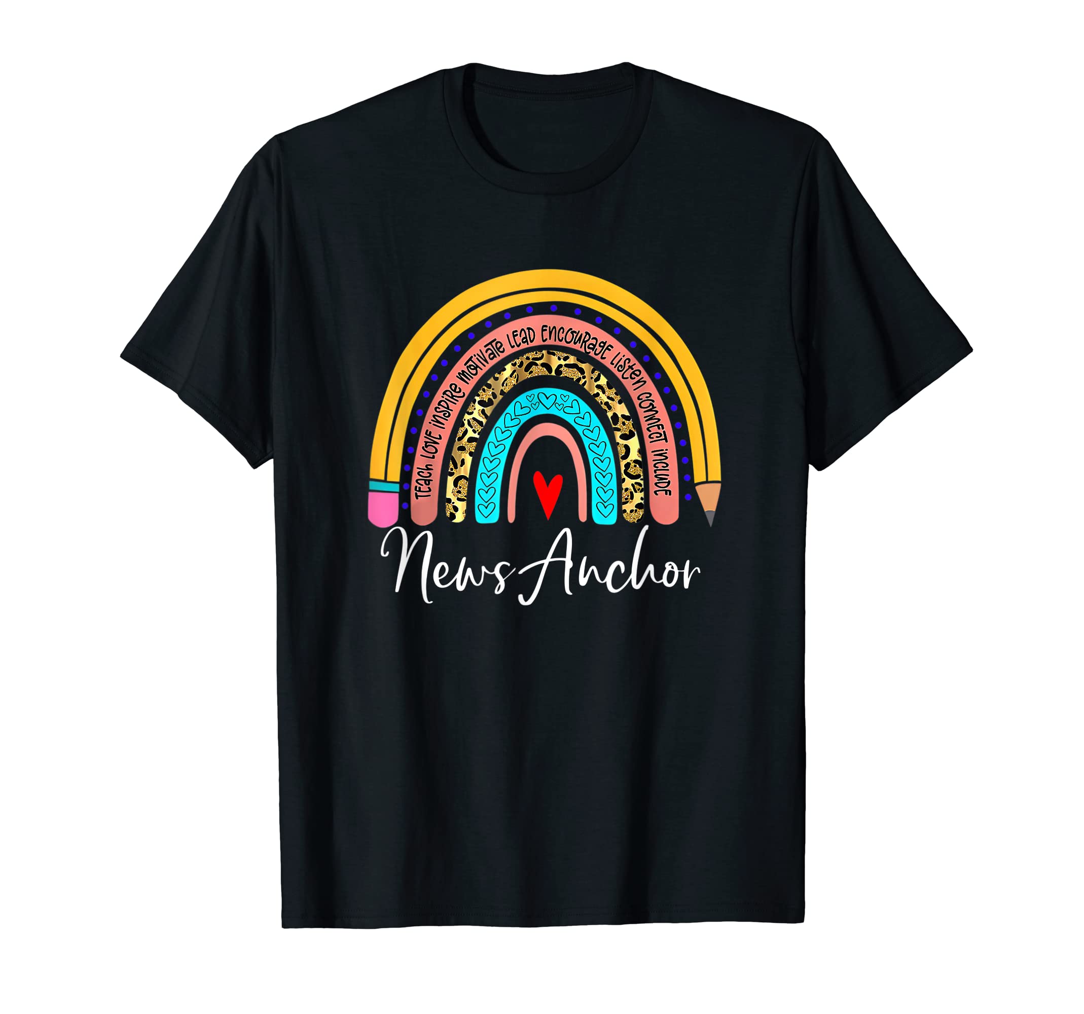 News Anchor Rainbow News Media Production Communication T-Shirt