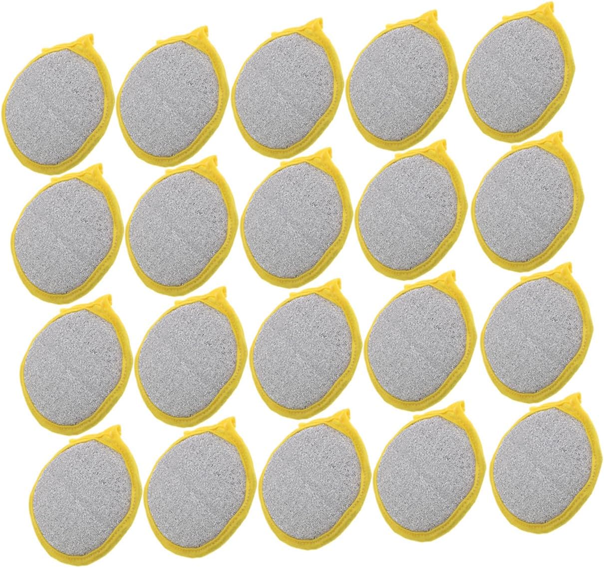 50pcs Round Dual Sided Dish Washing Sponge for Household Cleaning