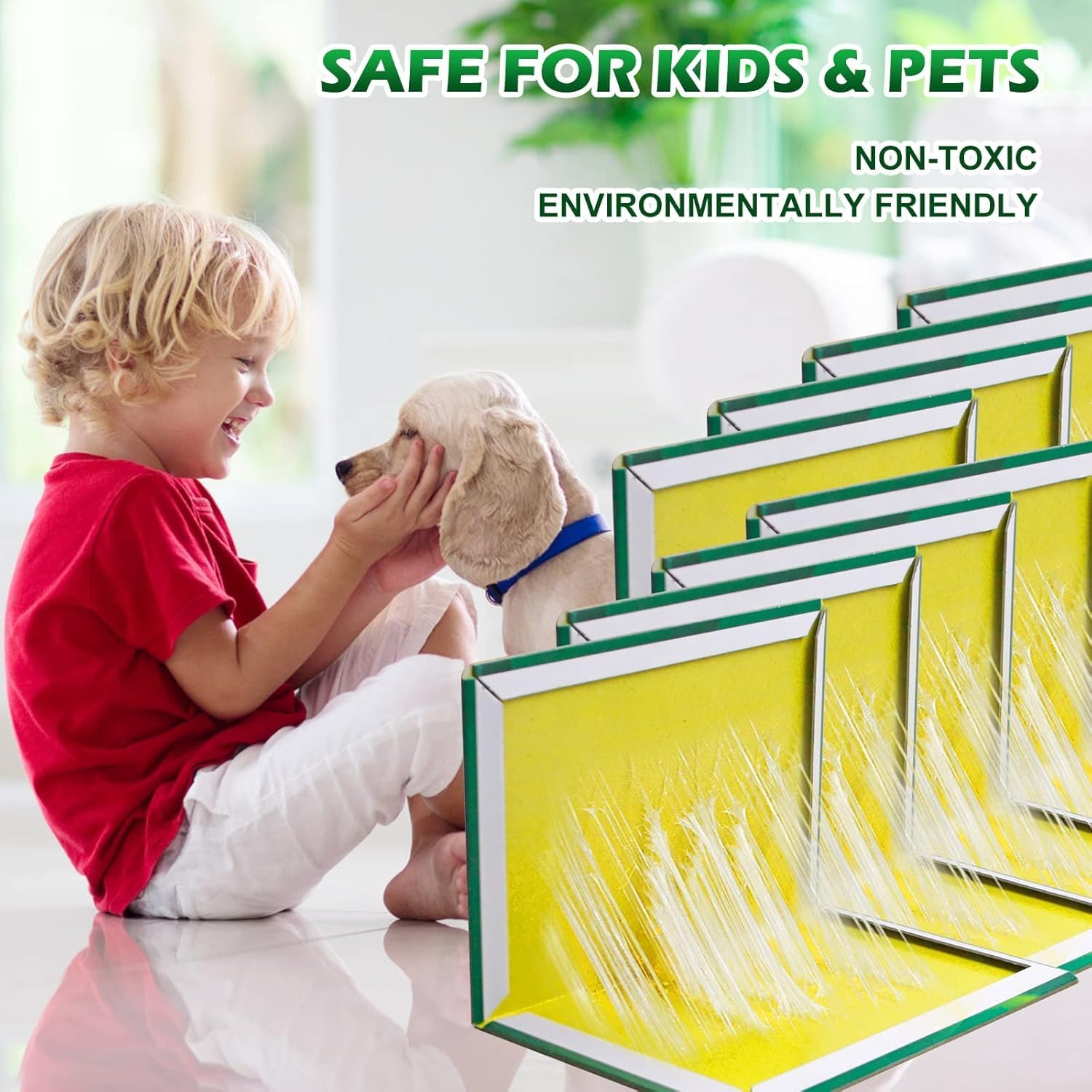 Yellow Sticky Glue Traps for Insects | Use in Kitchen, Garden & Agriculture I Pack of 5 - Image 6 thumbnail