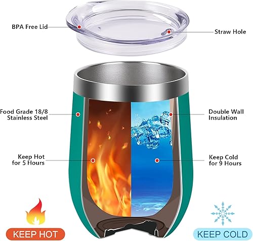 Miniatura 3 de Gtmileo Set de regalo para enfermeras para mujeres, 11 onzas, taza de café de 12 onzas, vaso de vino de 2 onzas, juego de regalo para enfermera,