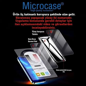 Microcase Google Pixel 10 Pro XL ile Uyumlu Full Tpu Nano Ön Ekran Koruma Filmi - EKM101