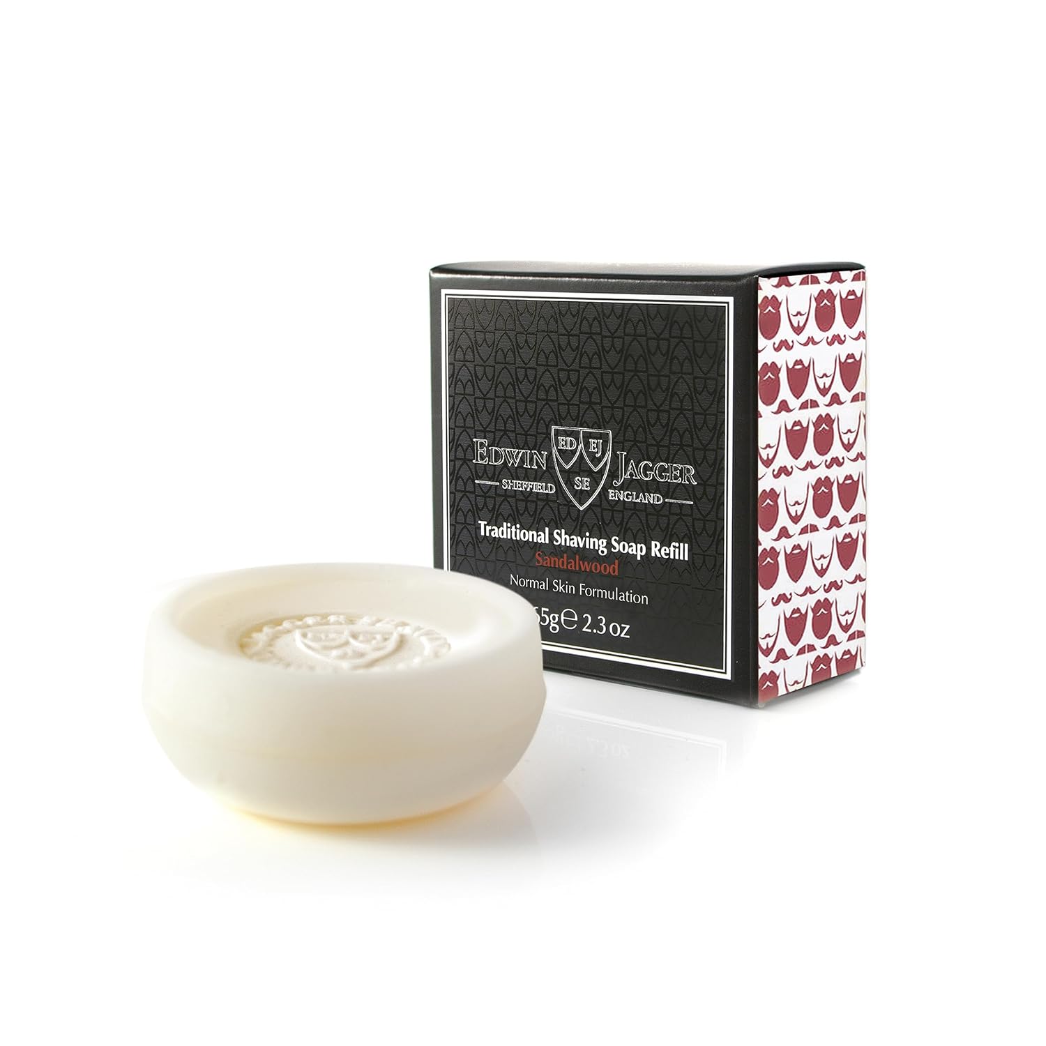 Edwin Jagger Sandalwood Shaving Soap - 99.9% Natural