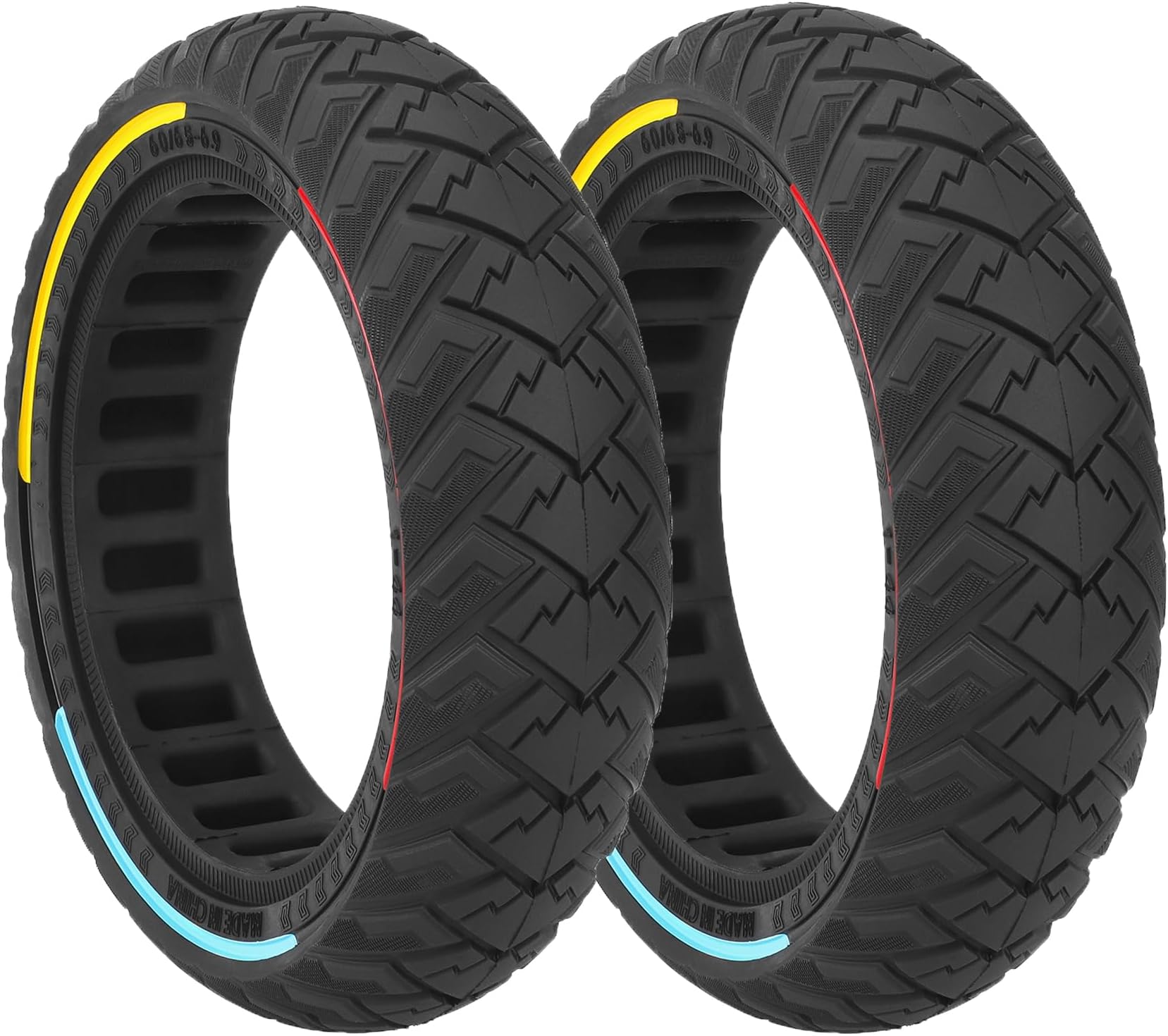 60/65-6.9 Electric Scooter Solid Tyre for Max G2 G65 Off Road Tire Non-Slip Puncture Proof Replacement Wheels for Electric Scooter Aessories