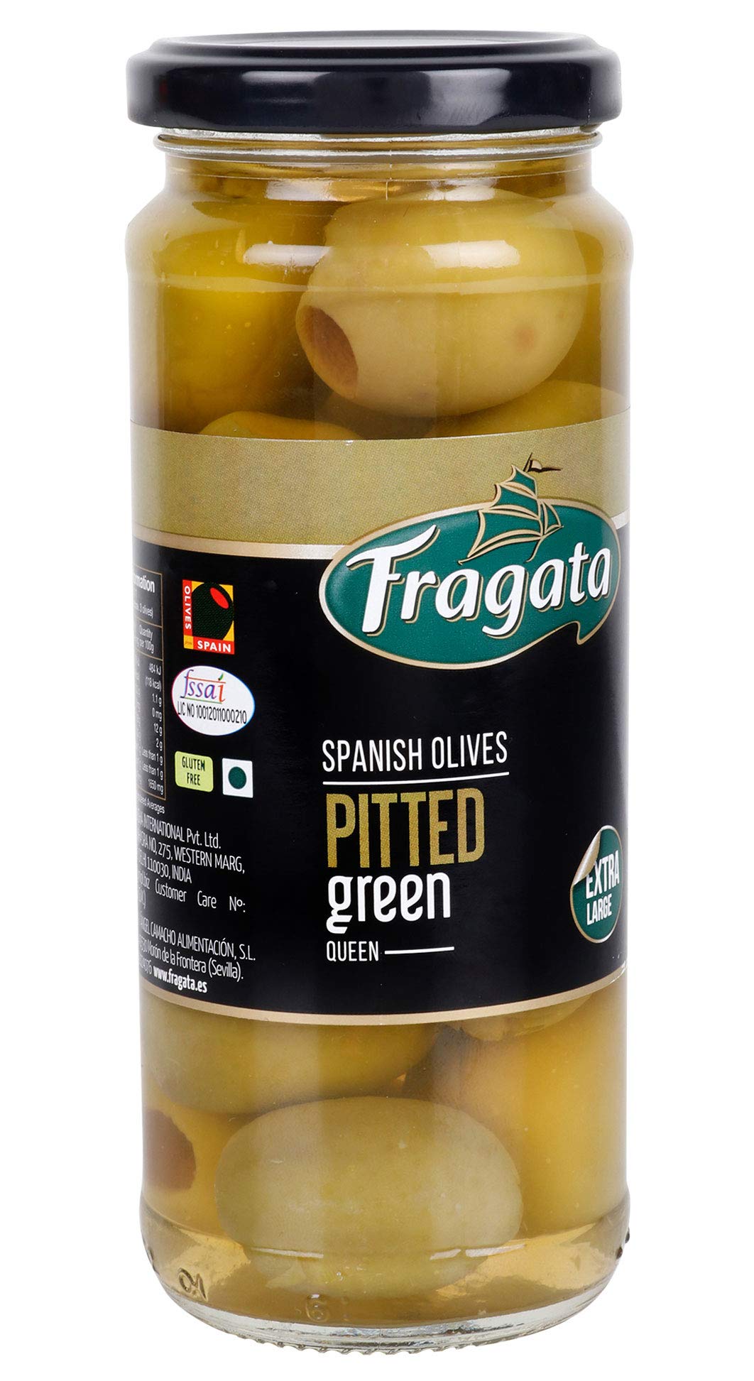 Fragata Green Pitted Queen Olives 340g - Image 3 thumbnail