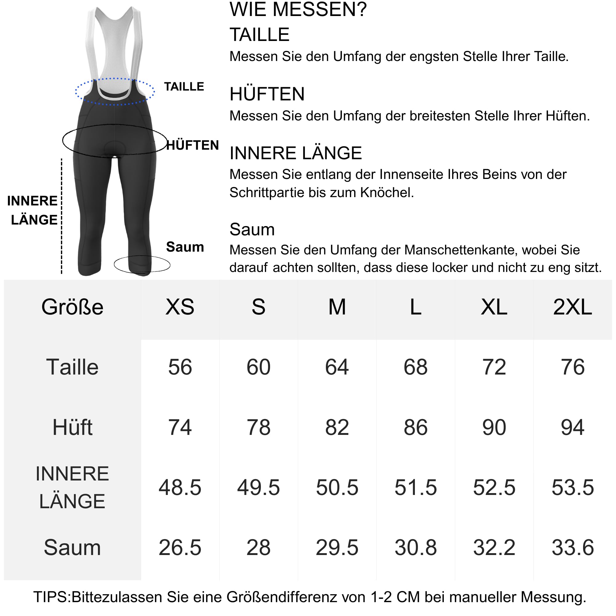 Lo.gas Pantaloni da Ciclismo Donna 3/4 Imbottiti–Salopette Elasticizzata con Tasche,Traspiranti e Vita Alta,Antiscivolo,per Uso Quotidiano e Tour