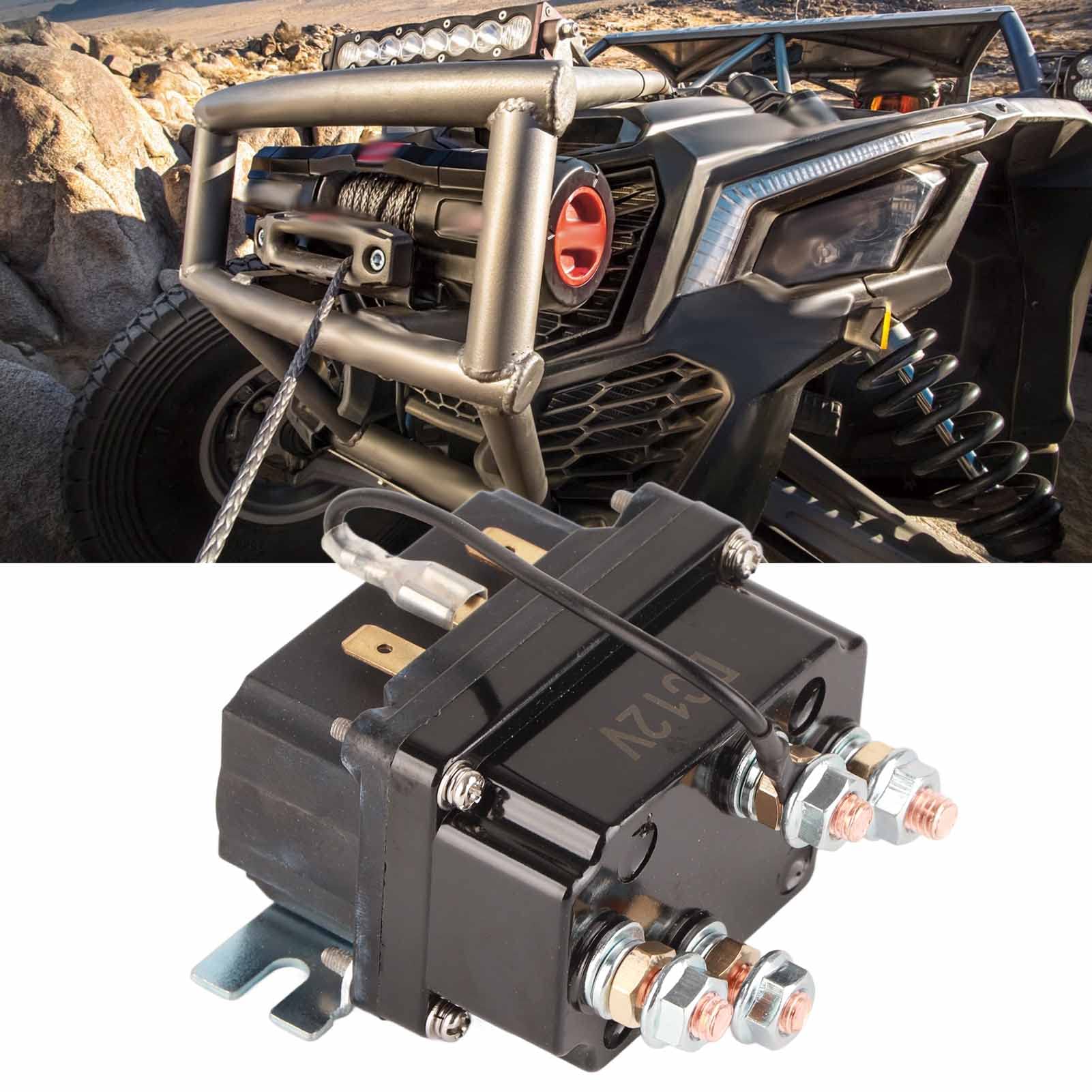 Set di cavi di collegamento relè per verricello elettrico con telecomando senza fili: relè per auto 250A 12V sostitutivo per SUV, ATV, fuoristrada