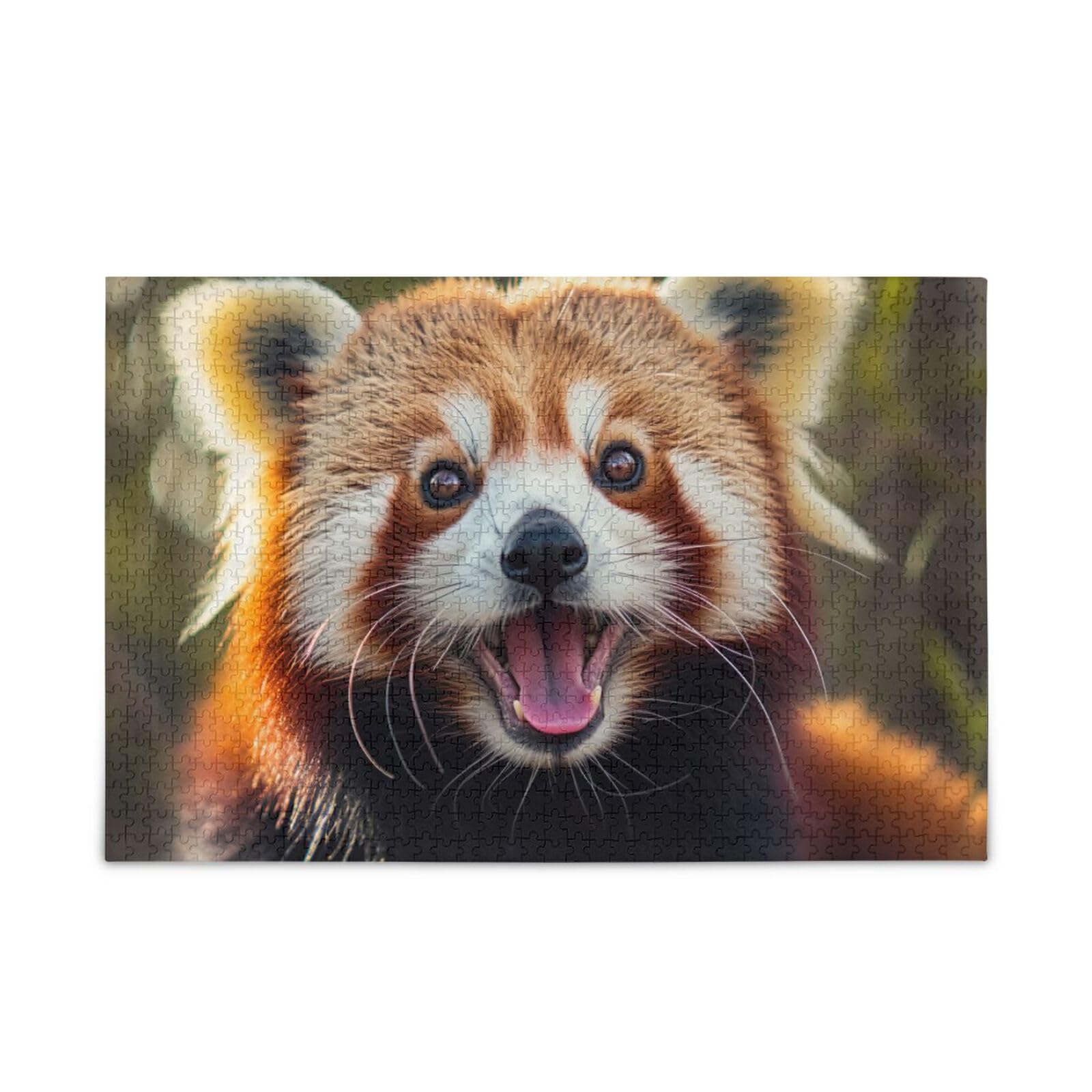 Kigai Cute Red Panda Jigsaw Puzzle 1000 Pieces,Wooden Puzzles Family Games Toy Gift Home Decor Artwork for Kids Teenagers and Adults