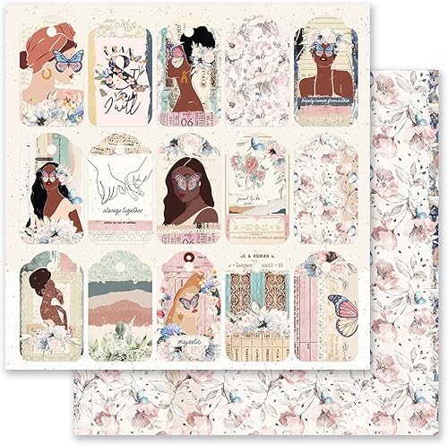 Vista 8 de Prima Marketing Indigo Collection - 10 hojas para álbumes de recortes (12 x 12 pulgadas)