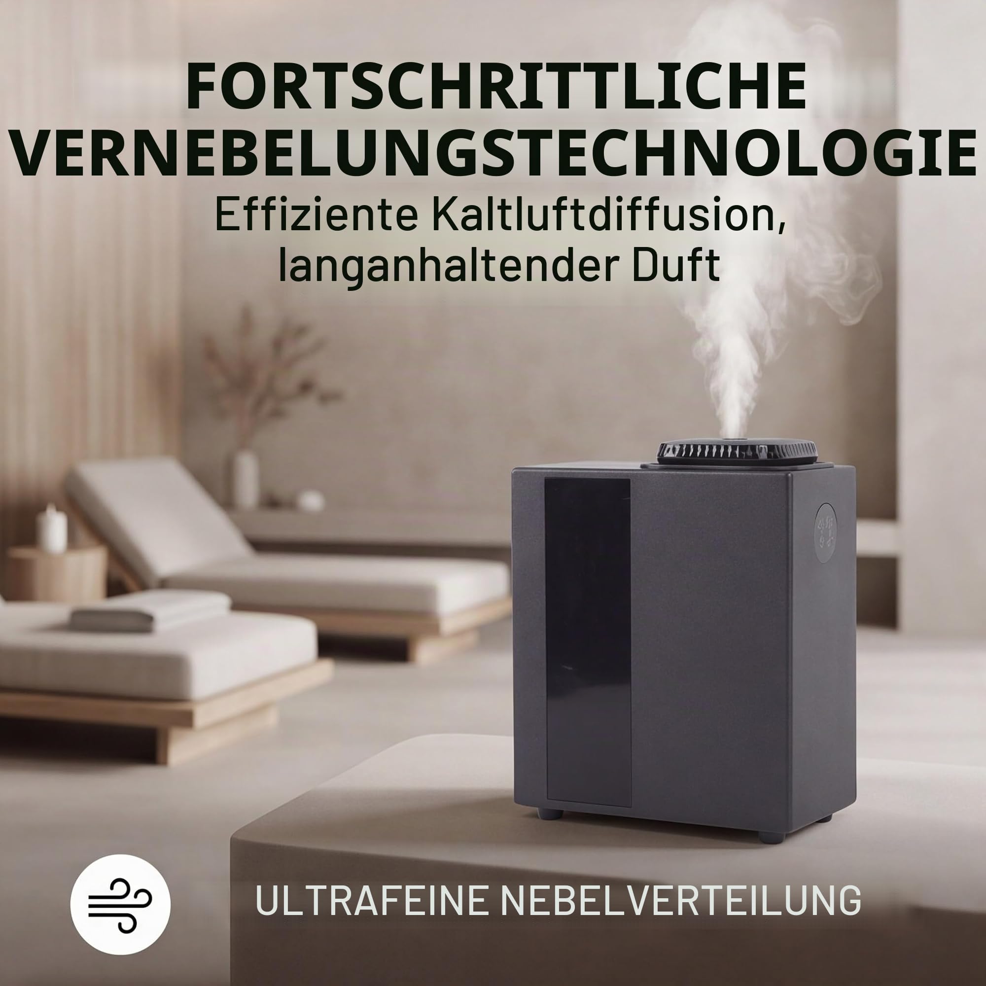 Smart HVAC Duft-Diffusor für Home Office Spa, Aromatherapie-Diffusor mit Mobile App Control, leise & effizient, große Raumduftabdeckung