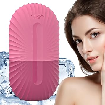 Silicone Ice Cubes Face Mold, Facial Ice Roller, Portable Facial Massager, Reusable Silicone Mold, Effectively Puffiness Relief, for Beauty, Face Massage, Eye Skin Beauty and Skin Care Tool