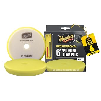 Meguiars Professional 6" Polishing Foam Pad, 2 Pack