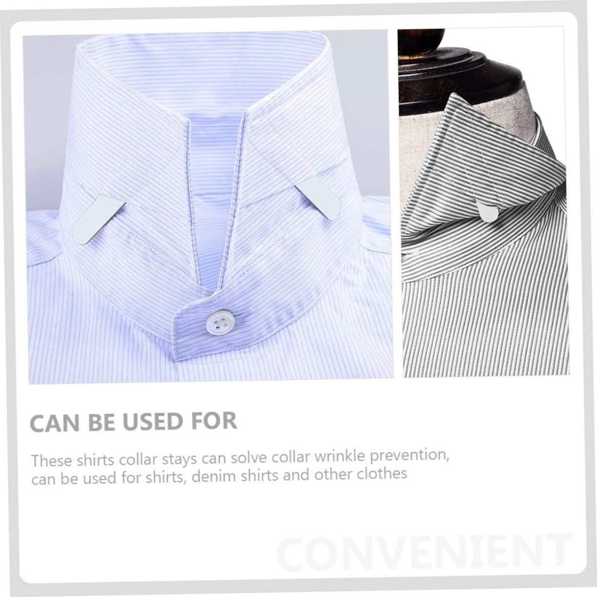 400pcs Men Dress Shirt Collar Inserts Pet Collar Stays for Crisp Look Various for Professional Appearance and Everyday Use
