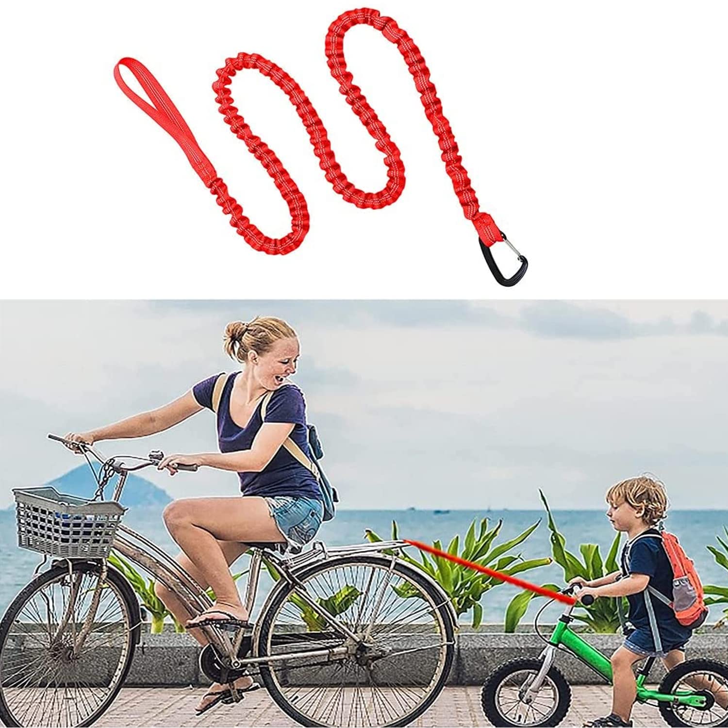 Amazon.co.jp: マウンテン自転車牽引ロープベルトストラップマウンテン 