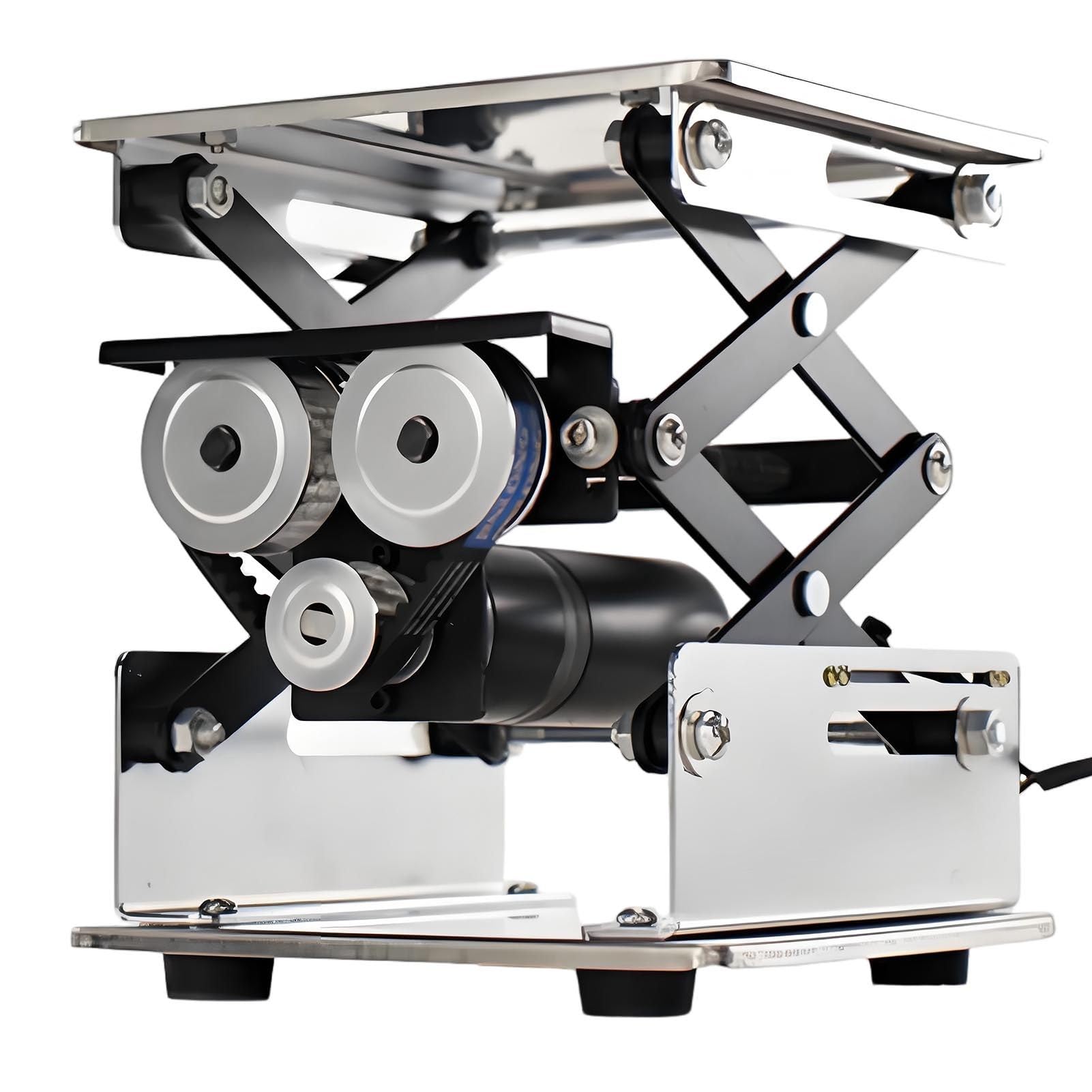 ROGHA Electric Lift Table, 10kg Capacity Single Scissor Lift Table, Height Adjustable Lifting Platform, Coffee Table Lift 15 * 15cm