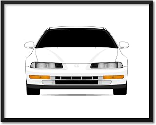 CUSTOMIZABLE COLOR: Honda Prelude (1992-1996) 4th Generation Inspired Poster Print Wall Art Decor Handmade (Unframed)