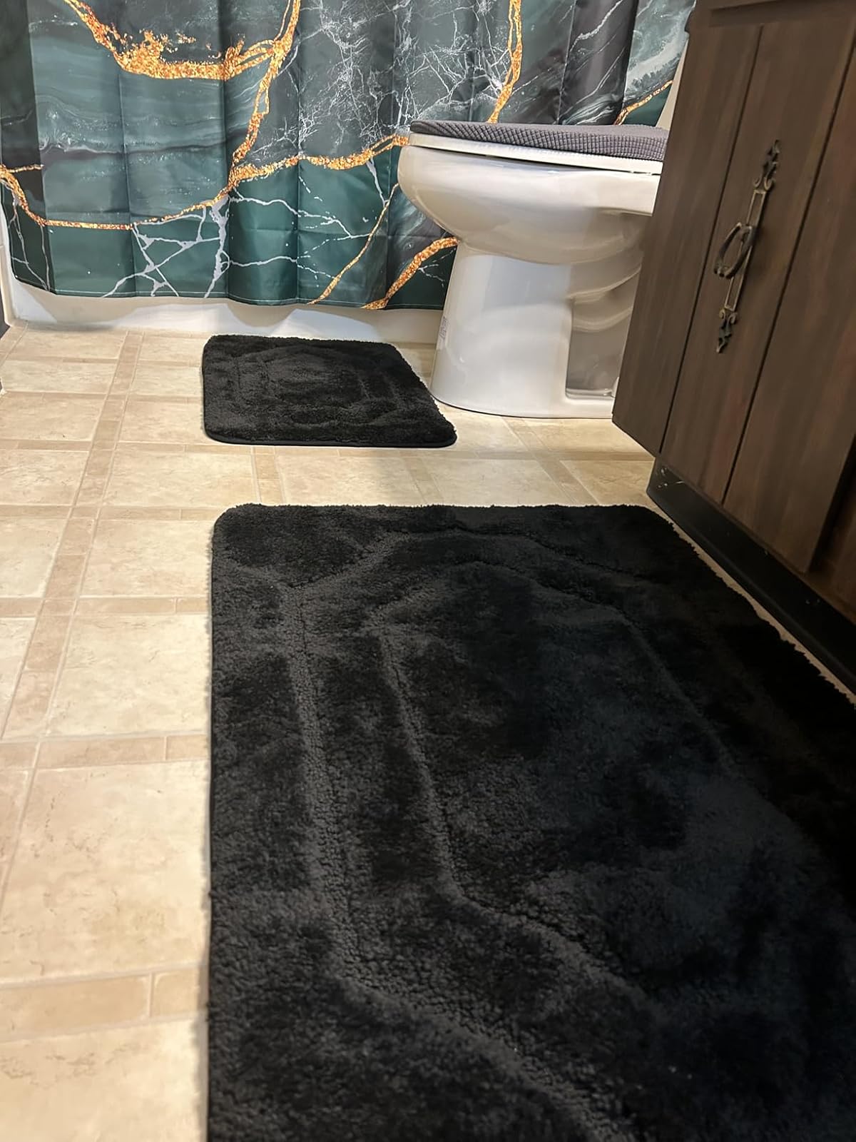 Double Framed Tufted Bath Mats
