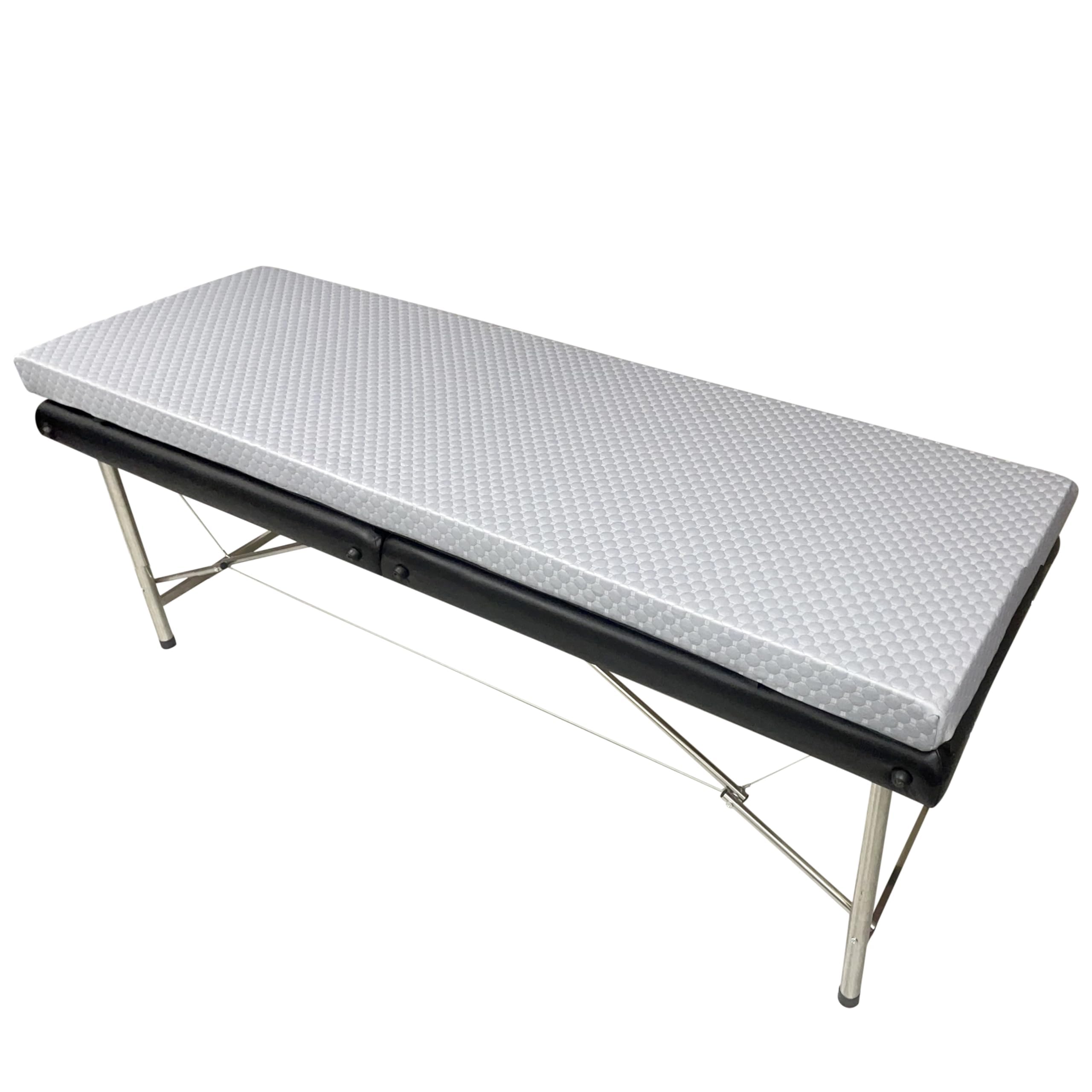 ENDELLE Lash Bed Topper,2.7in Thick Foam Topper with Removable Cover,Non-slip Massage Table Cushion with Elastic Straps (Gray)-picture-14