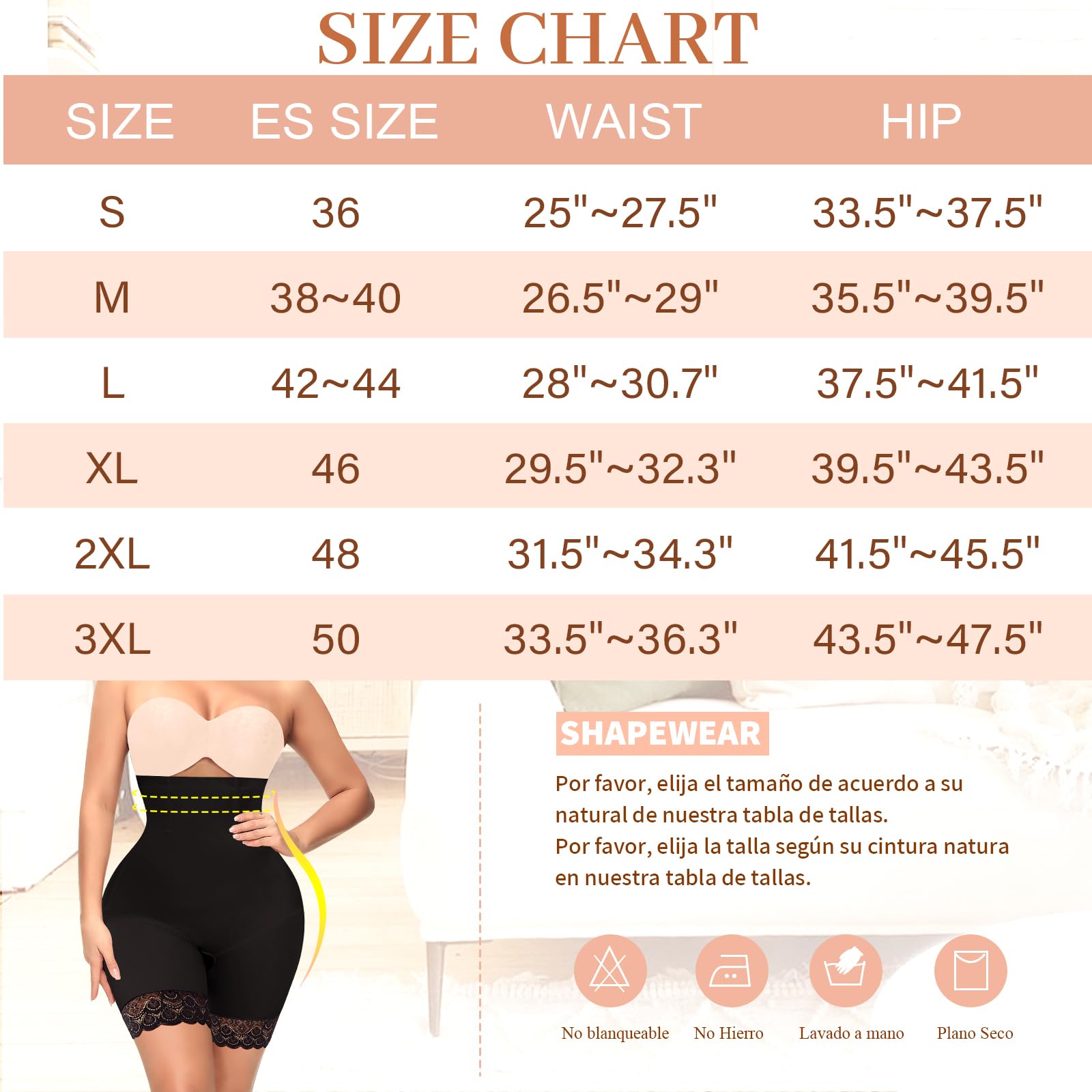 YARRCO Braga Faja Reductora Mujer de Encaje Invisible Faja Pantalon Reductora Moldeadora Adelgazante Braguitas Shapewear Fajas Postparto sin Costuras Cintura Alta Leggings Pantalones Cortos