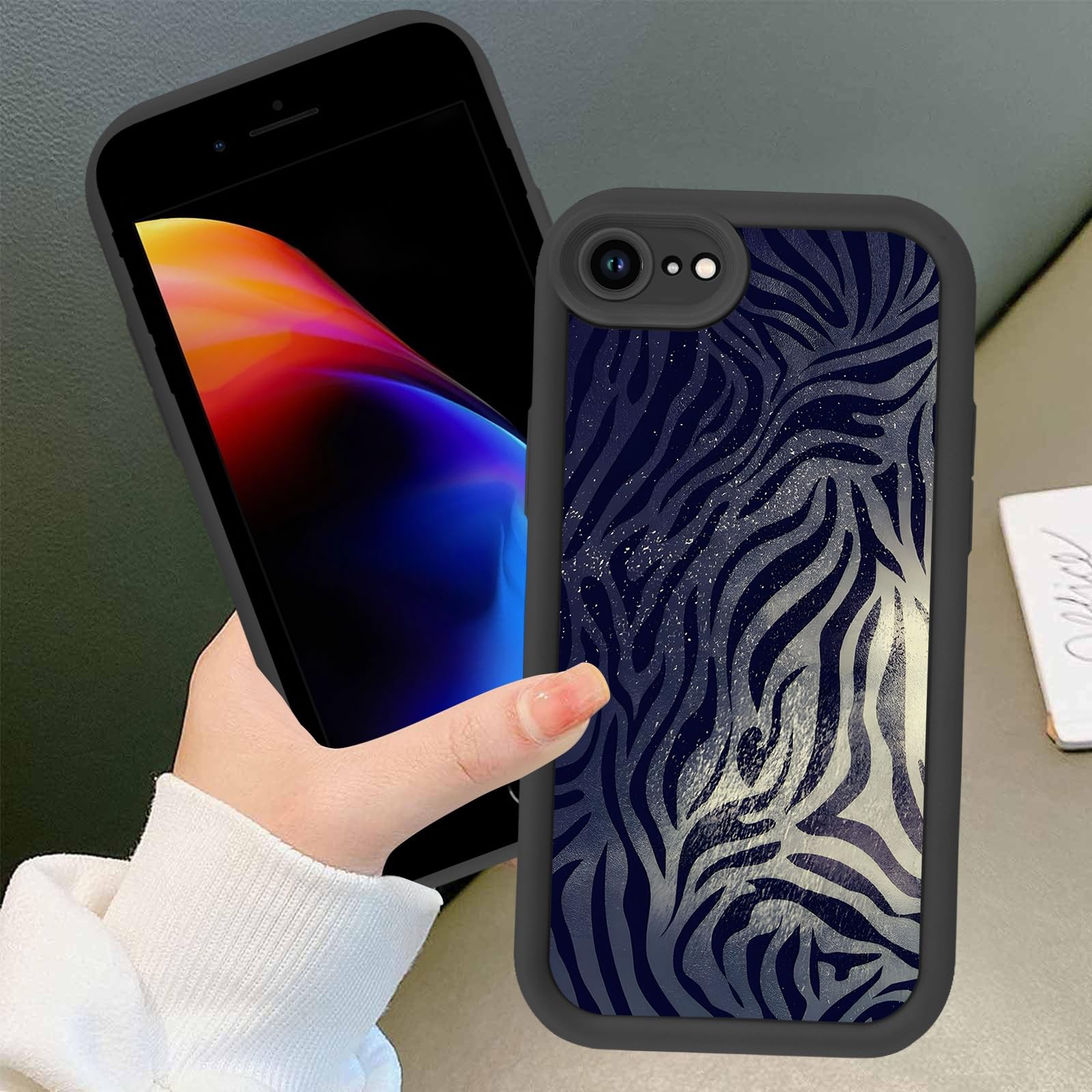 Amazon.com: Cute Stripes Zebra Phone Case for iPhone 8 iPhone 7