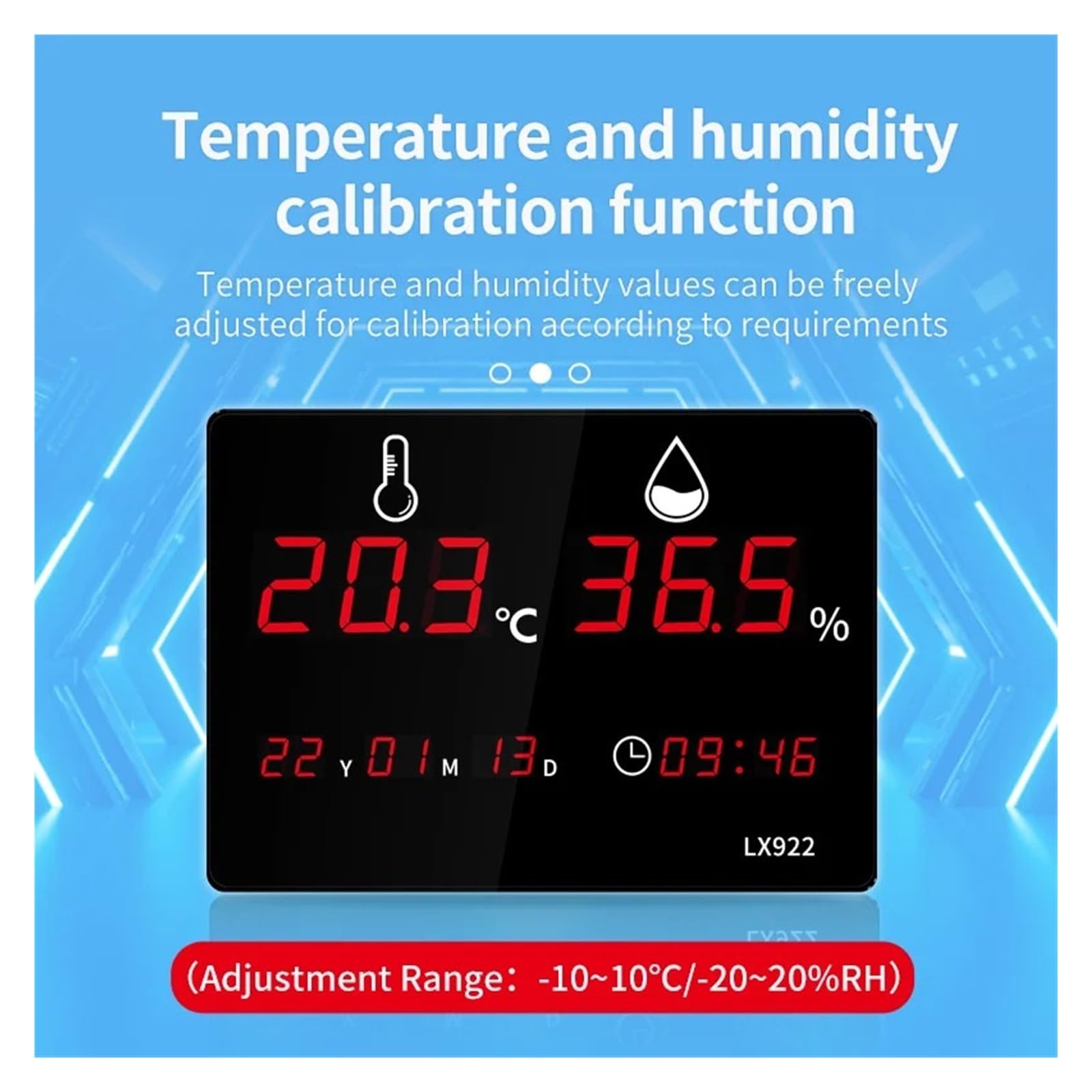 Termometr Do Wody Cyfrowy Higrometr LED Termometr Do Sauny Temperatura Wewnętrzna I Zewnętrzna Monitor Wilgotności Z Alarmem Miernik Temperatury Miernik Wilgotności
