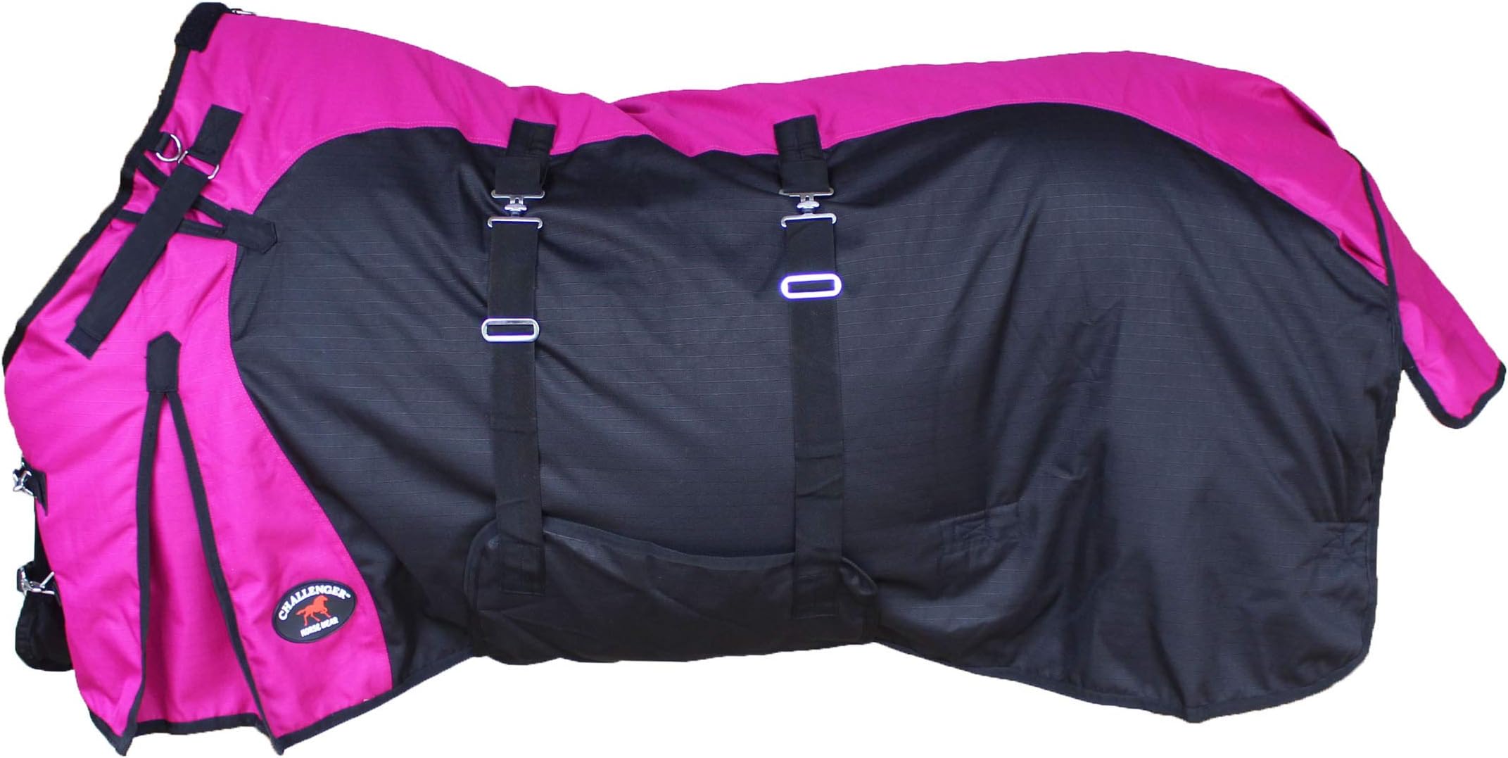CHALLENGER 1200D Turnout Waterproof Fleece Lined Medium Winter Blanket Raspberry 383LG