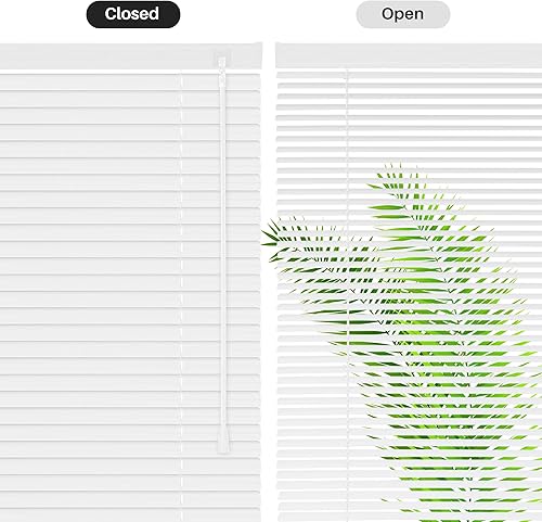 Miniatura 2 de Mini persianas sin cordón, mini persianas horizontales de aluminio con filtro de luz, persianas de privacidad para ventanas, fáciles de instalar,