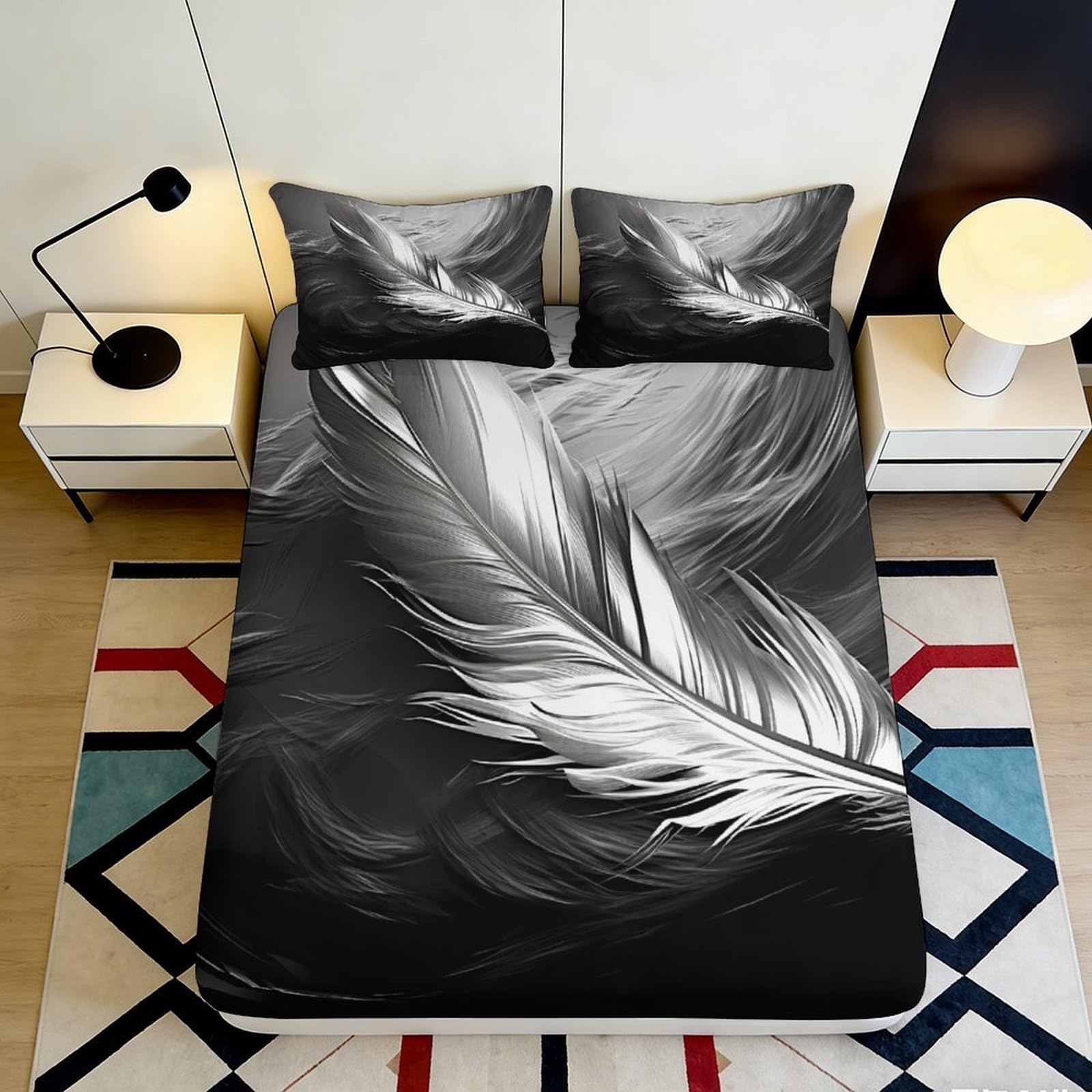 3D Printed Cartoon Sloth Fitted Sheet Microfiber Deep Pocket Non-Slip Bedroom Decor Lazy Animal Mattress Fitted Cover Washable 140x200x25cm