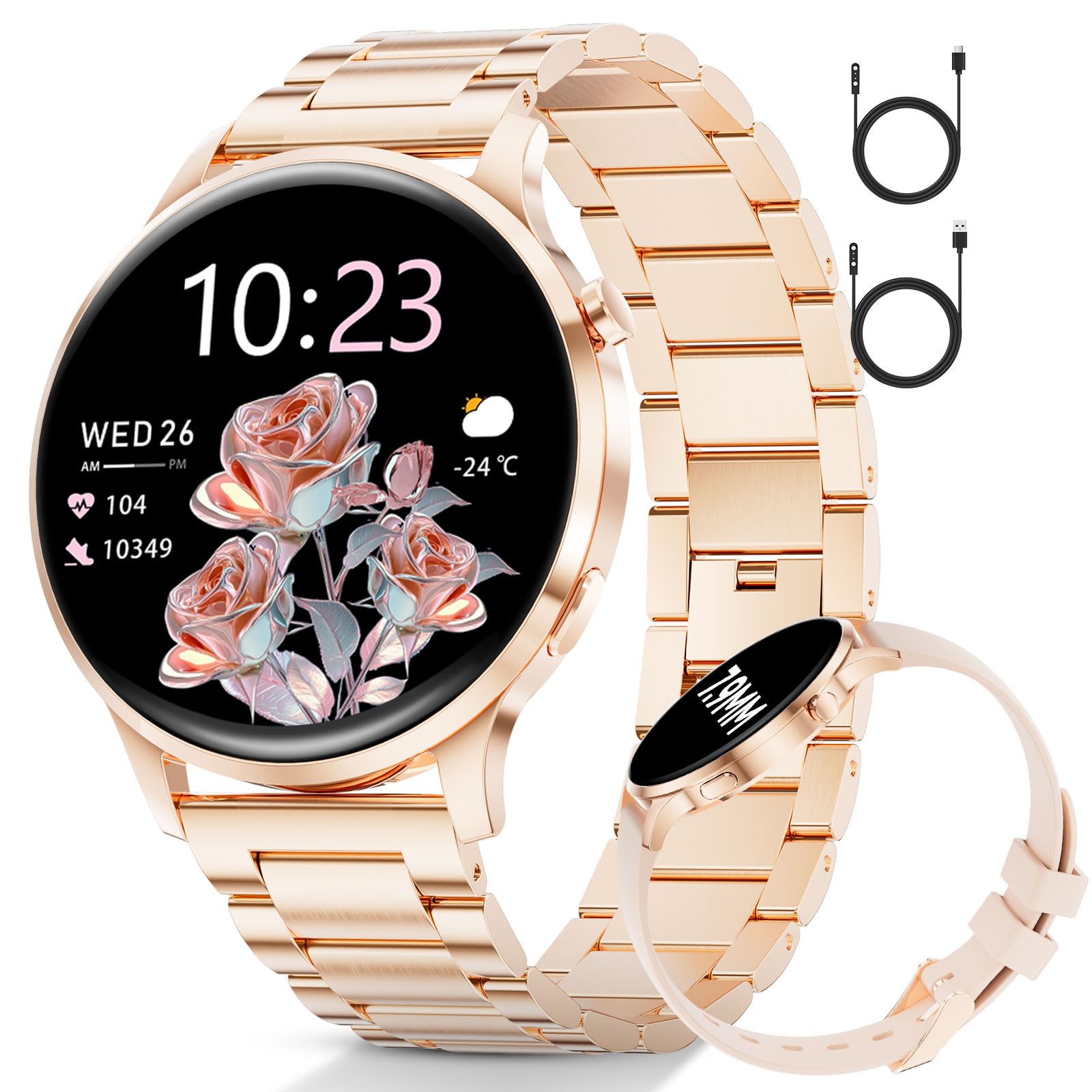 SUNKTA FV23-A Smartwatch in Rose Gold