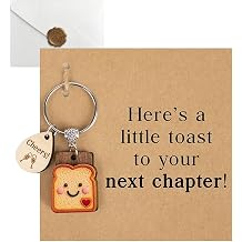 Congratulations Gifts & Good Luck Keyring for Women, New Beginnings Present, Leaving Gift for Colleagues, Divorce Keepsake, Birthday Keyring Graduation Gift for Her