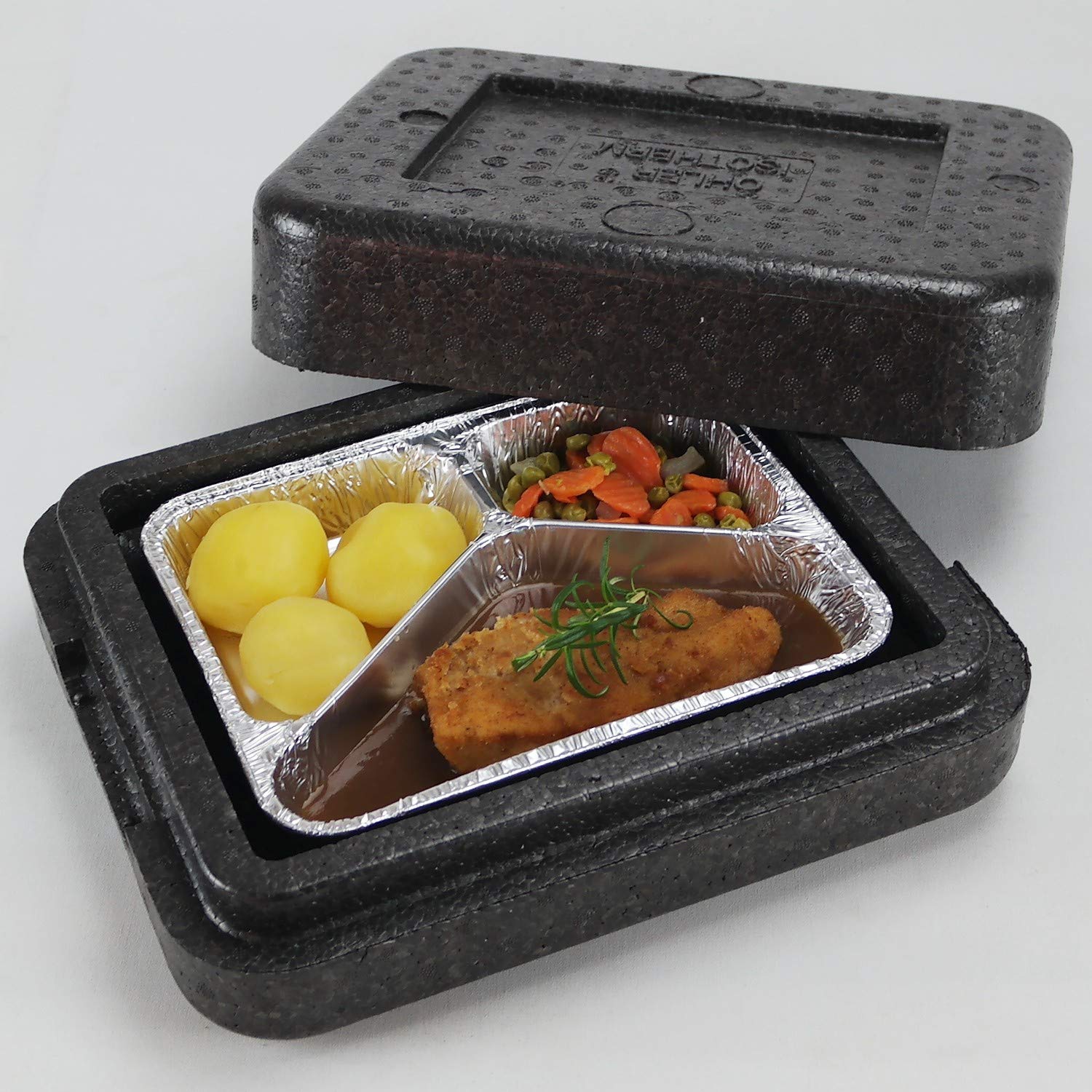 1x PIT1 Thermobox für 1 Menüschale | wiederverwendbar