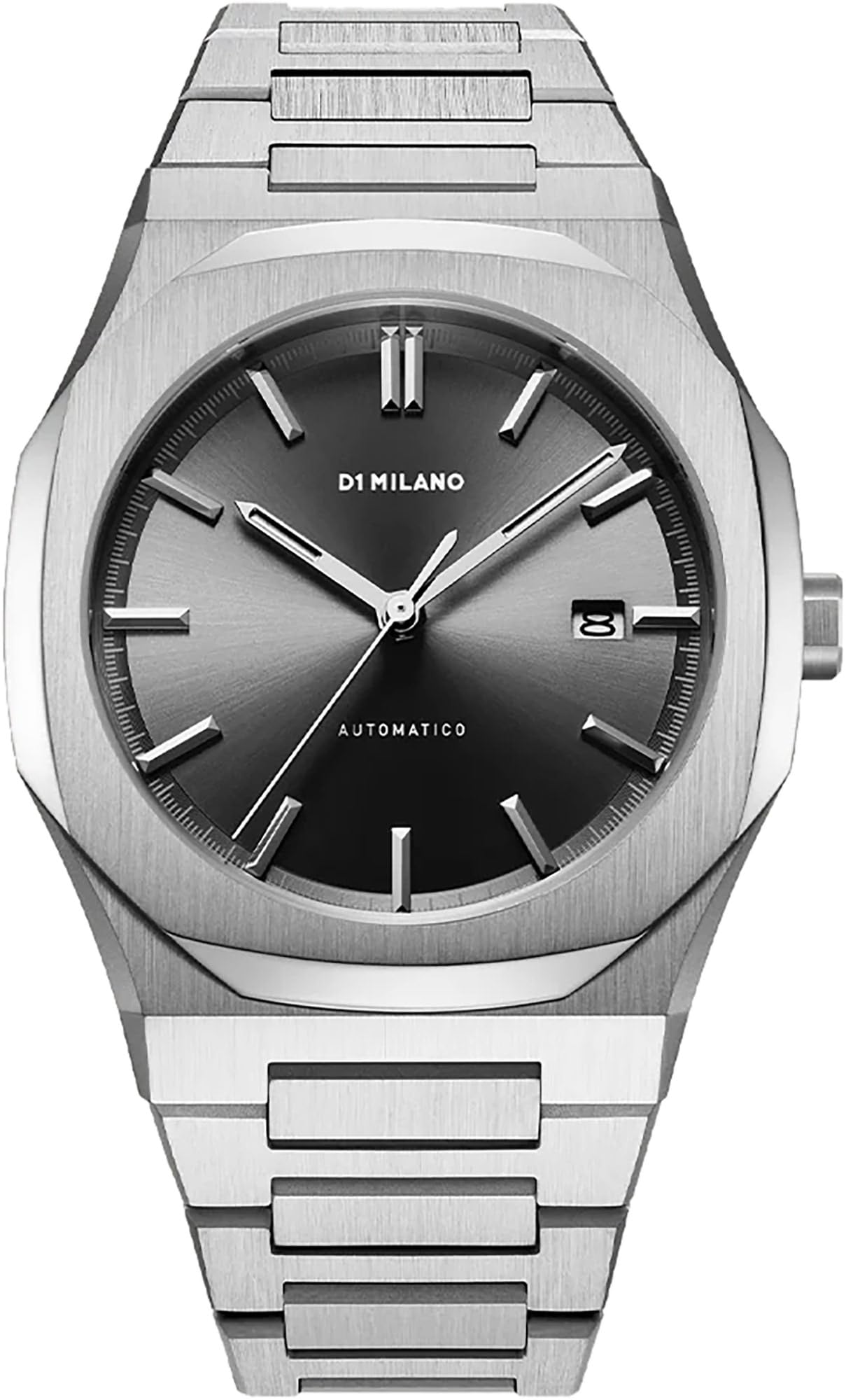 D1 Milano Armbanduhr Automatico Classic (41,5 mm) Schwarzes Sunray-Zifferblatt