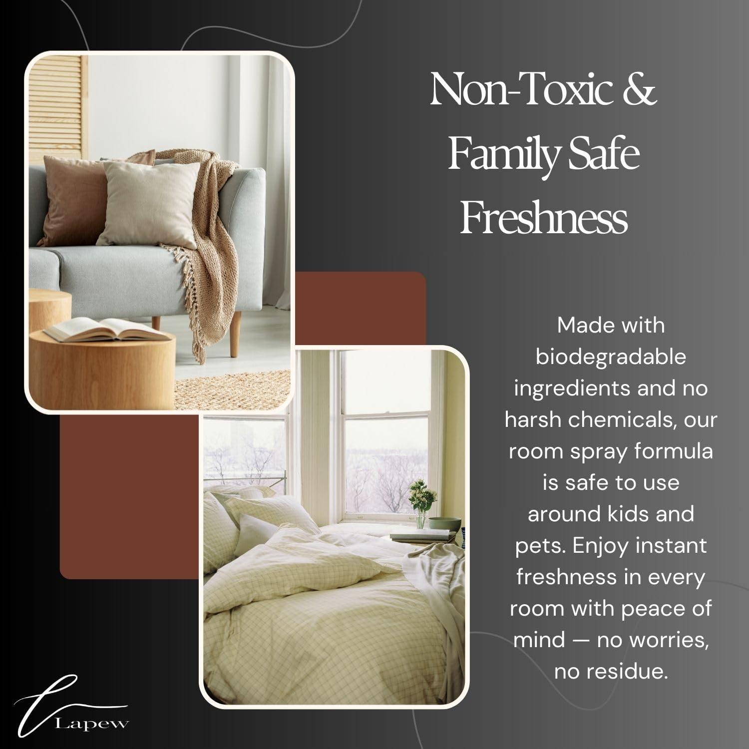 Lapew Room & Linen Spray | Fragrance Mist for Home, Car & Office | Fabric & Air Freshener | Neutralizing Mist | Made in USA | Baccarat - Image 4