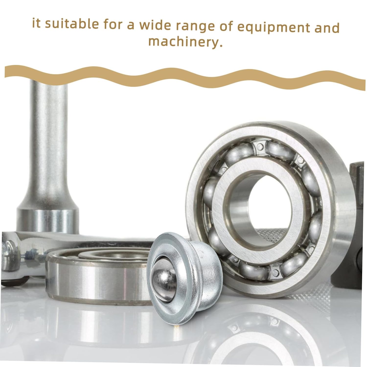 CHILDWEET 10pcs Sturdy Carbon Steel Ball Drive Bearings Roller Ball Transfer Bearings for Machinery