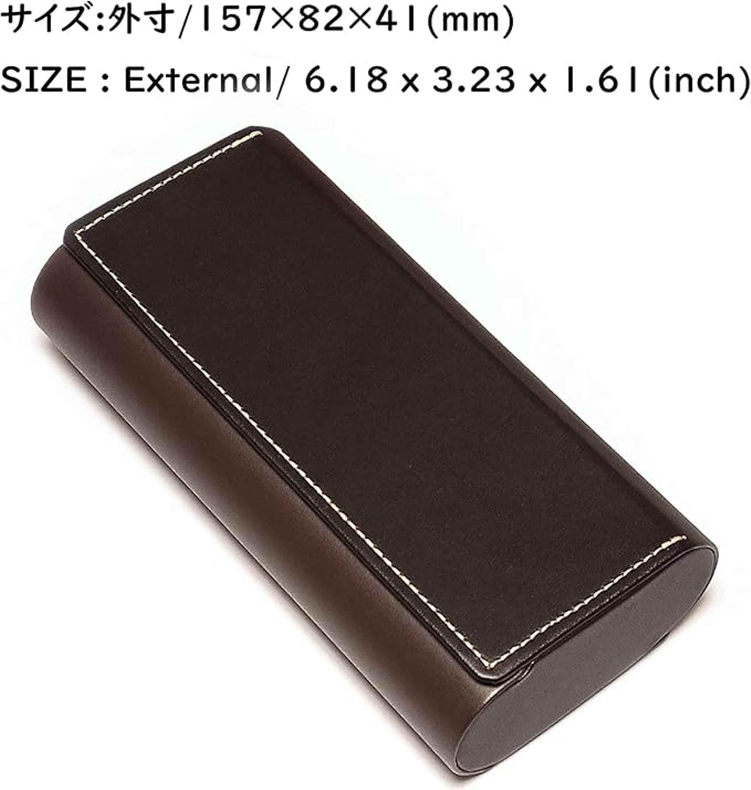 メイガン(Meigan) Double Glasses Case Hard Shell for Men, Women | for Reading Glasses and Sunglasses
