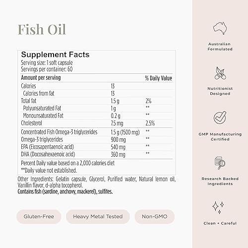 Miniatura 5 de JSHealth Aceite de pescado omega-3 de alta resistencia  Certificado Wild Caught, Friend of The Sea, 60 cápsulas