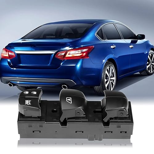 Miniatura 5 de Interruptor maestro de elevalunas eléctrico izquierdo para el lado del conductor para Altima Frontier Leaf Rogue Sentra 2013 2014 2015 2016 2017