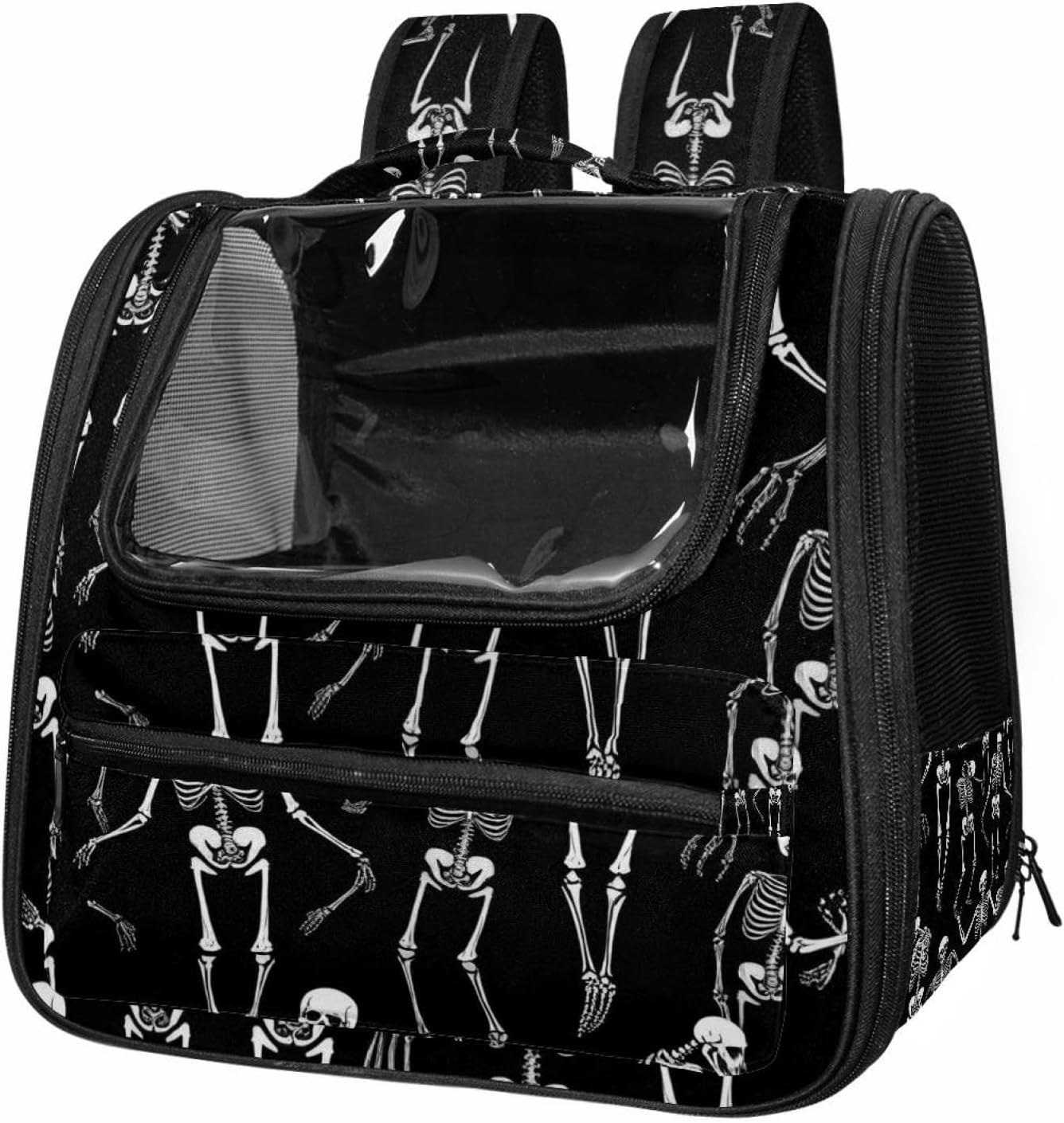 Portable Travel pet Backpack Carrier Hamster Bag Small Dog cat Carrier Breathable Hang Bag, Merry Christmas_19