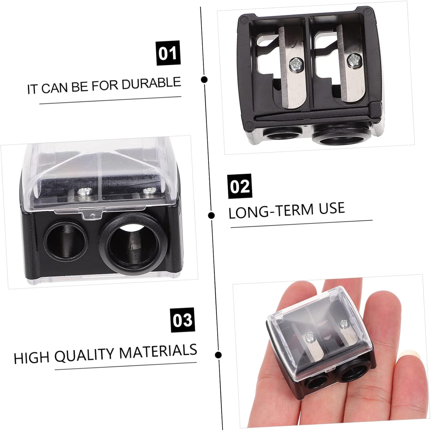 Gatuida 4pcs Makeup Pencil Sharpener Eyeliner Sharpener for Pencil Makeup Tools Brow