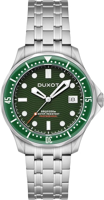 ساعة Henri Diver الأوتوماتيكية للرجال مقاس 41 مم من DUXOT مع سوار من الفولاذ المقاوم للصدأ الصلب DX-2060