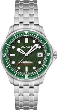 DUXOT Men's 41mm Henri Diver Automatic Watch with Solid Stainless